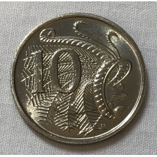 AUSTRALIA 1980 . TEN 10 CENTS COIN . LYREBIRD